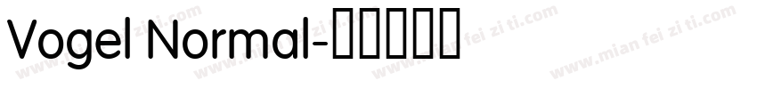 Vogel Normal字体转换